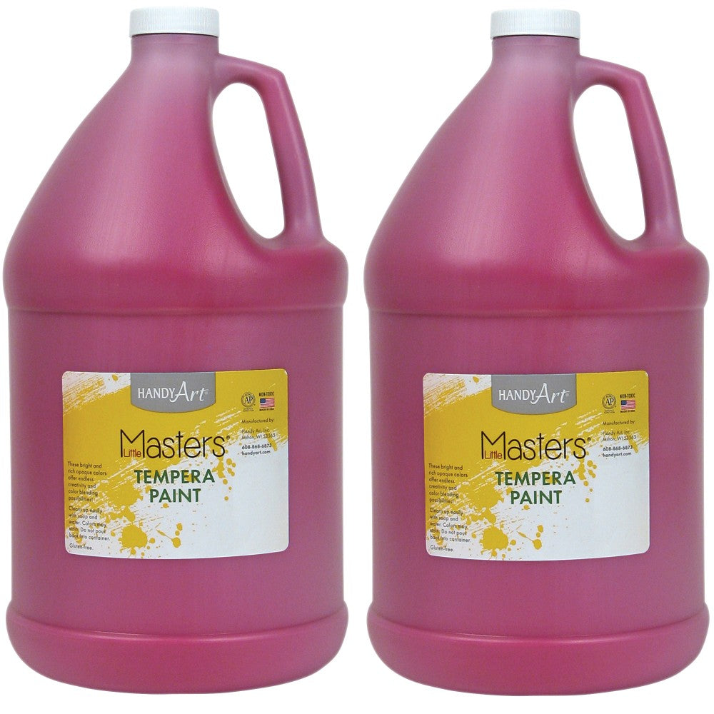 Little Masters Tempera Paint, 128 Oz, Magenta, Pack Of 2