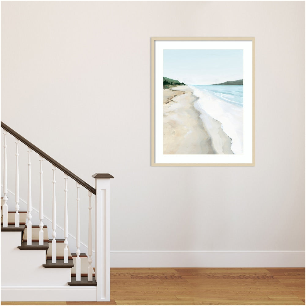 Amanti Art Crash Into Me II Beach by Isabelle Z Wood Framed Wall Art Print, 41inH x 33inW, Natural