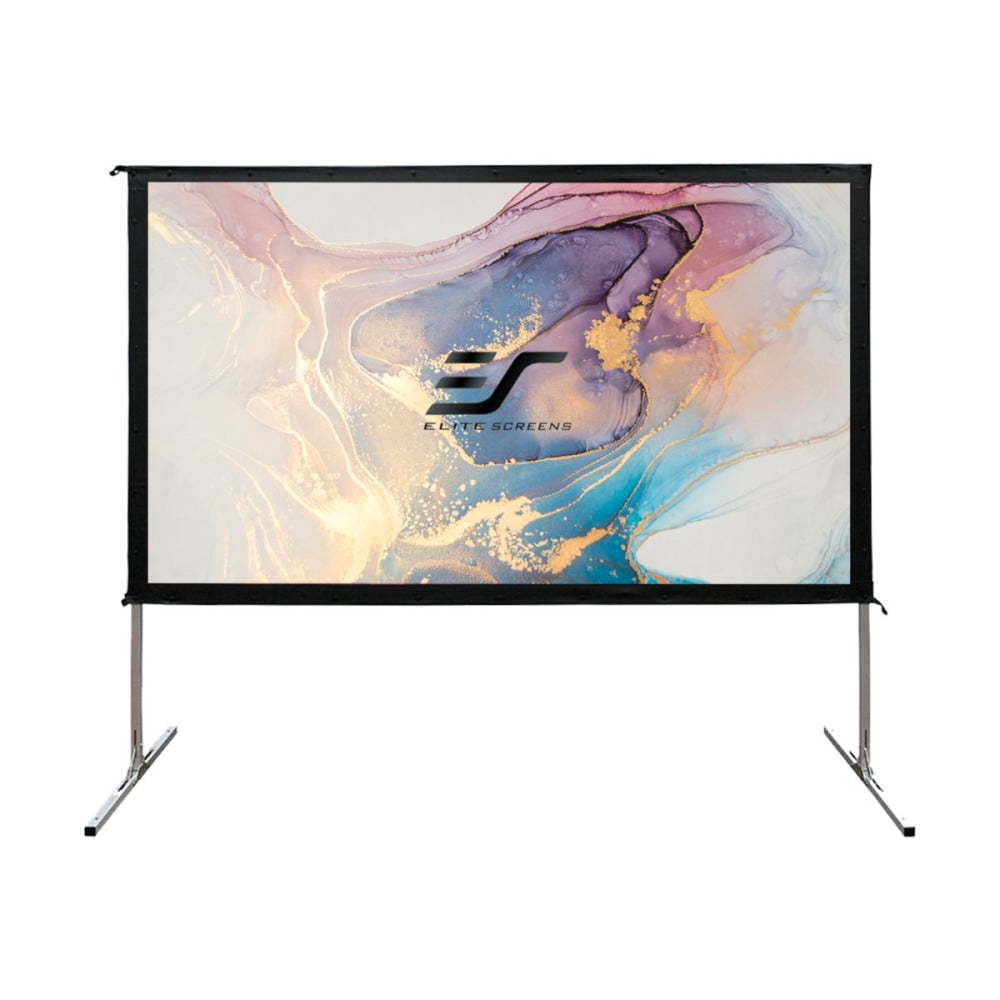 Elite Screens Yard Master 2 Series OMS120H2 - Projection screen with legs - 120in (120.1 in) - 16:9 - CineWhite - silver