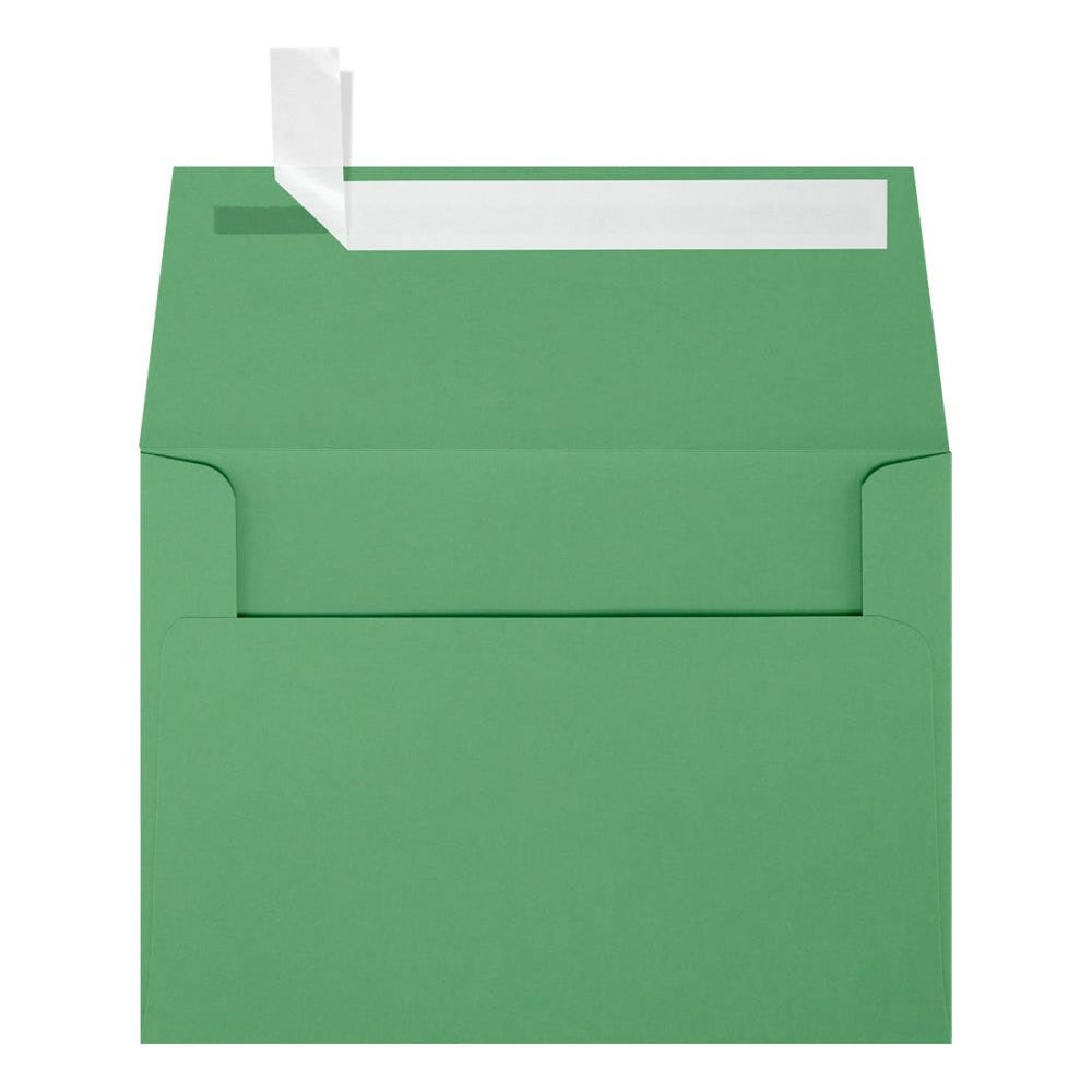 JAM Paper Stationery Set, 4 3/4in x 6 1/2in, 30% Recycled, Green/White, Set Of 25 Cards And Envelopes