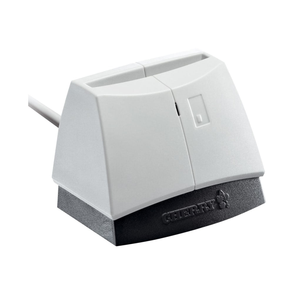 CHERRY SmartTerminal ST-1144 - SMART card reader - USB 2.0 - white (top), black base