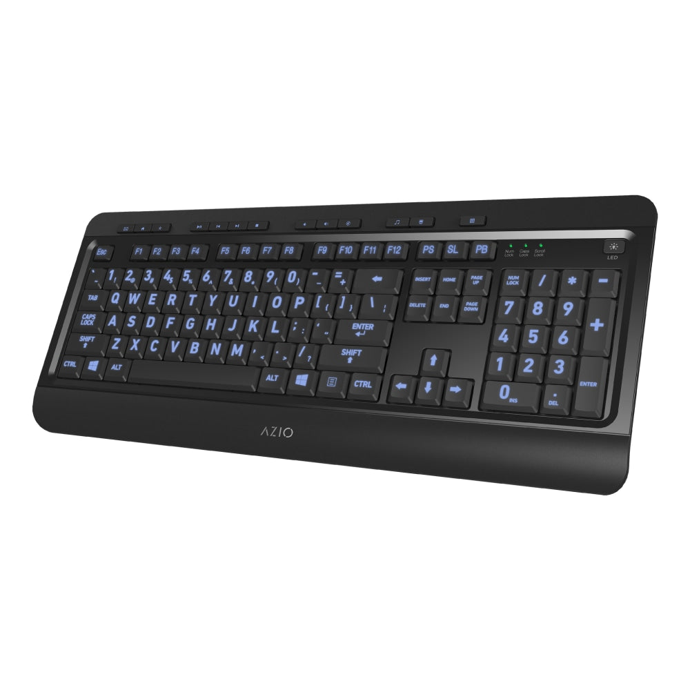 Azio KB505U Vision USB Keyboard, Black