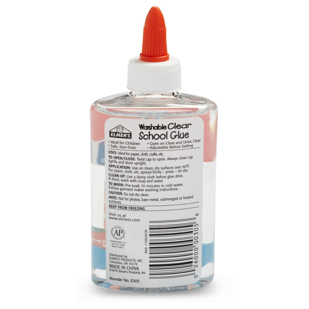 Elmers Clear Washable School Glue, 5 Oz.