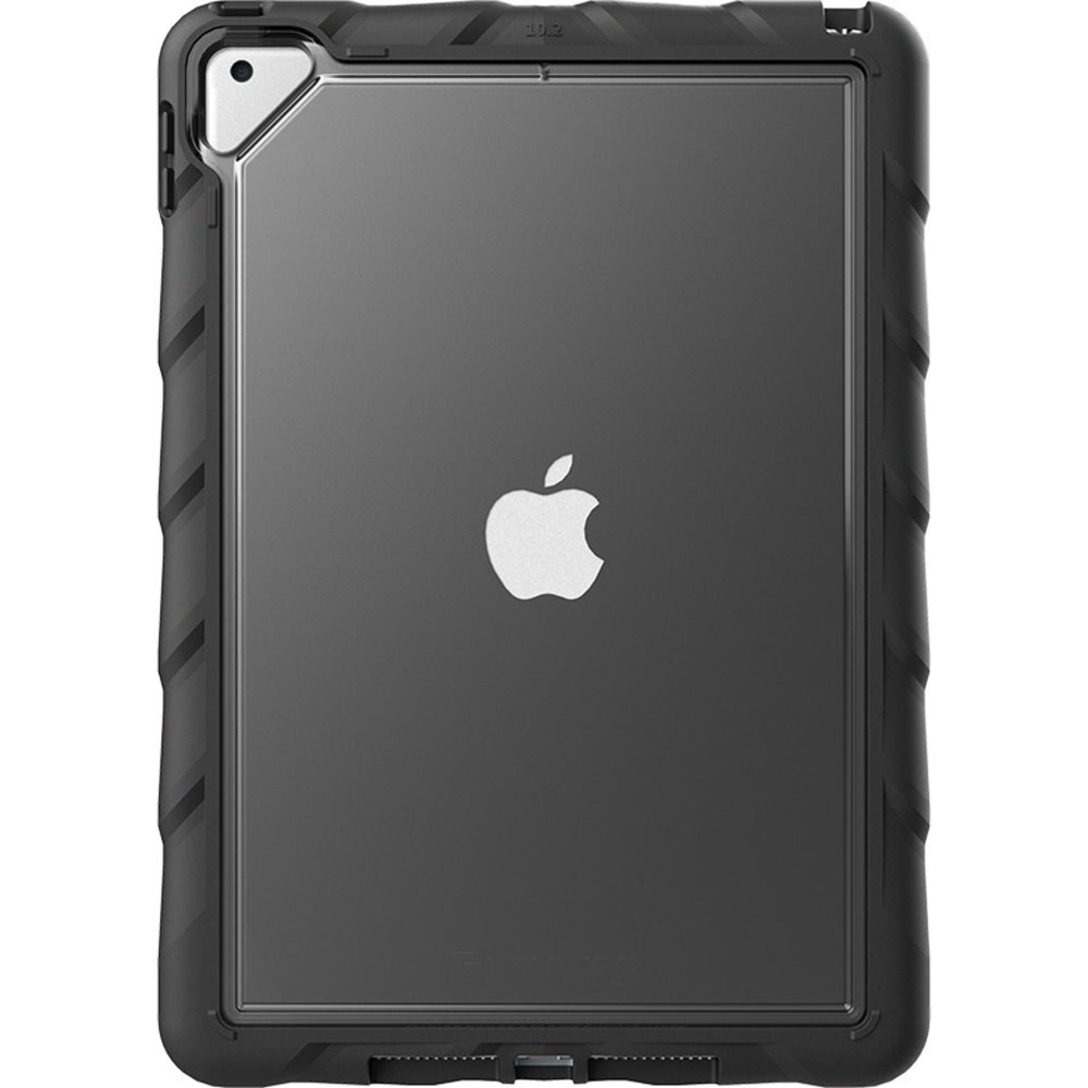 Gumdrop DropTech Clear for iPad 10.2 Case - For Apple iPad (7th Generation) Tablet - Apple Logo - Clear, Black