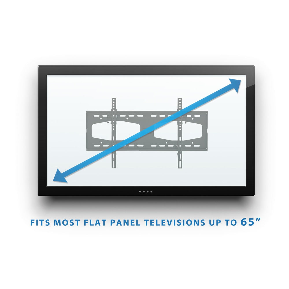 Mount-It! Tilting TV Wall Mount For Screens 32 - 55in, 15-3/4inH x 25-5/8inW x 1-15/16inD, Black