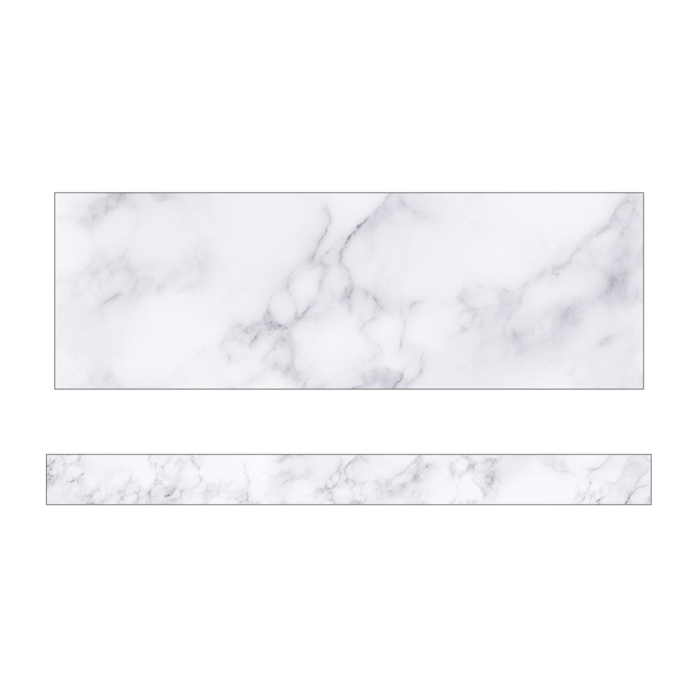 Carson Dellosa Education Straight Borders, Schoolgirl Style Simply Boho Marble, 36ft Per Pack, Set Of 6 Packs