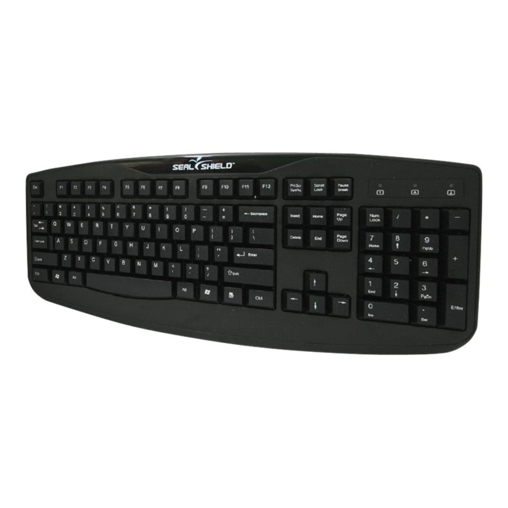 Seal Shield Silver Storm - Keyboard - washable - USB - black