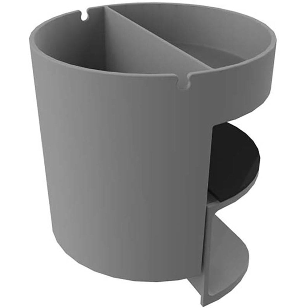 Deflecto Standing Desk Cup Holder Organizer, Gray