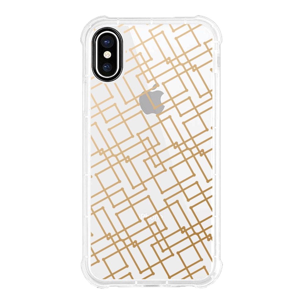 OTM Essentials Tough Edge Case For iPhone Xs Max, Geo Gold, OP-XP-Z120A