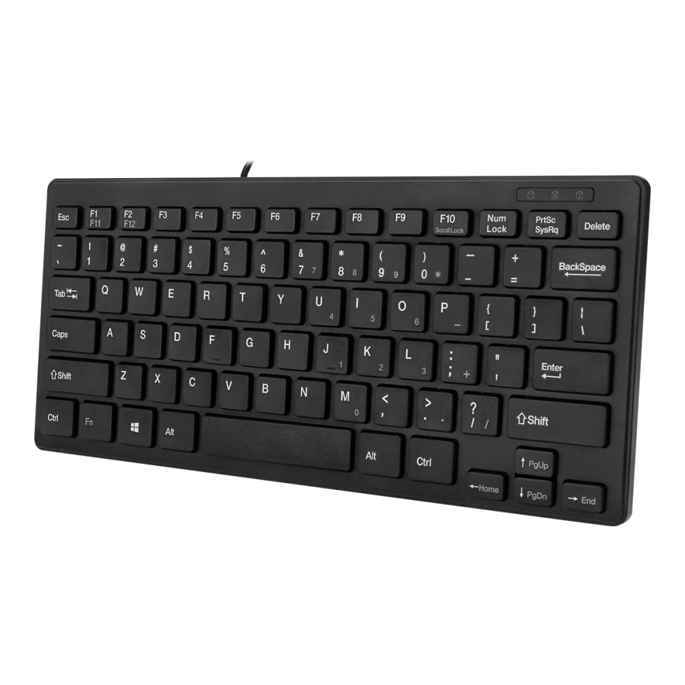 Adesso AKB-111UB SlimTouch USB Mini Keyboard, Black