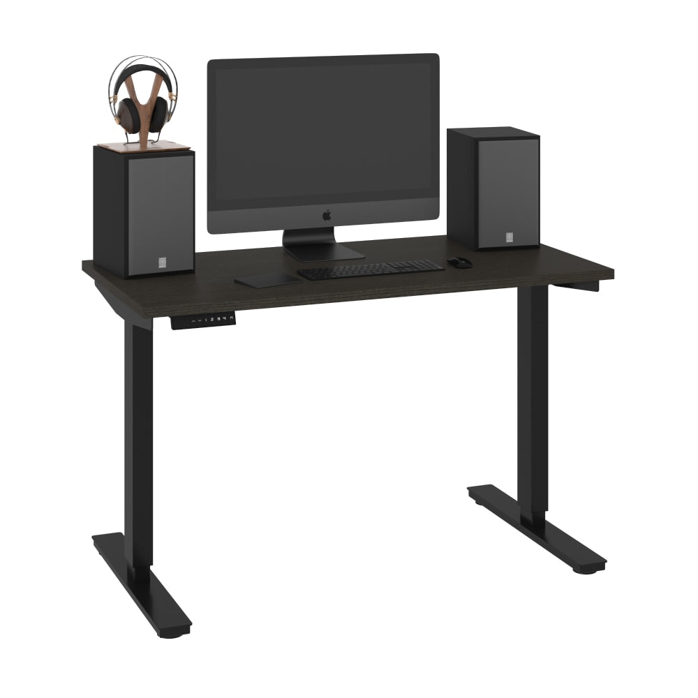 Bestar Universel Electric 48W Standing Desk, Deep Gray