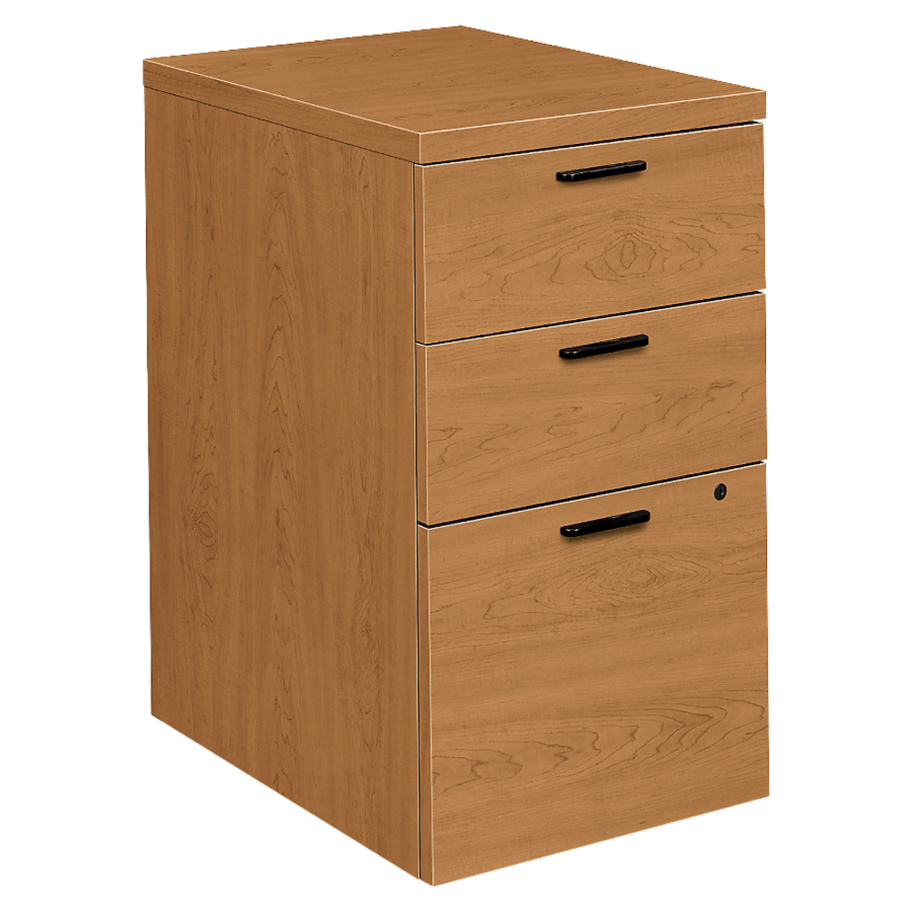 HON 10500 22-3/4inD Vertical 3-Drawer Mobile Box/Box/File Pedestal Cabinet, Harvest Cherry