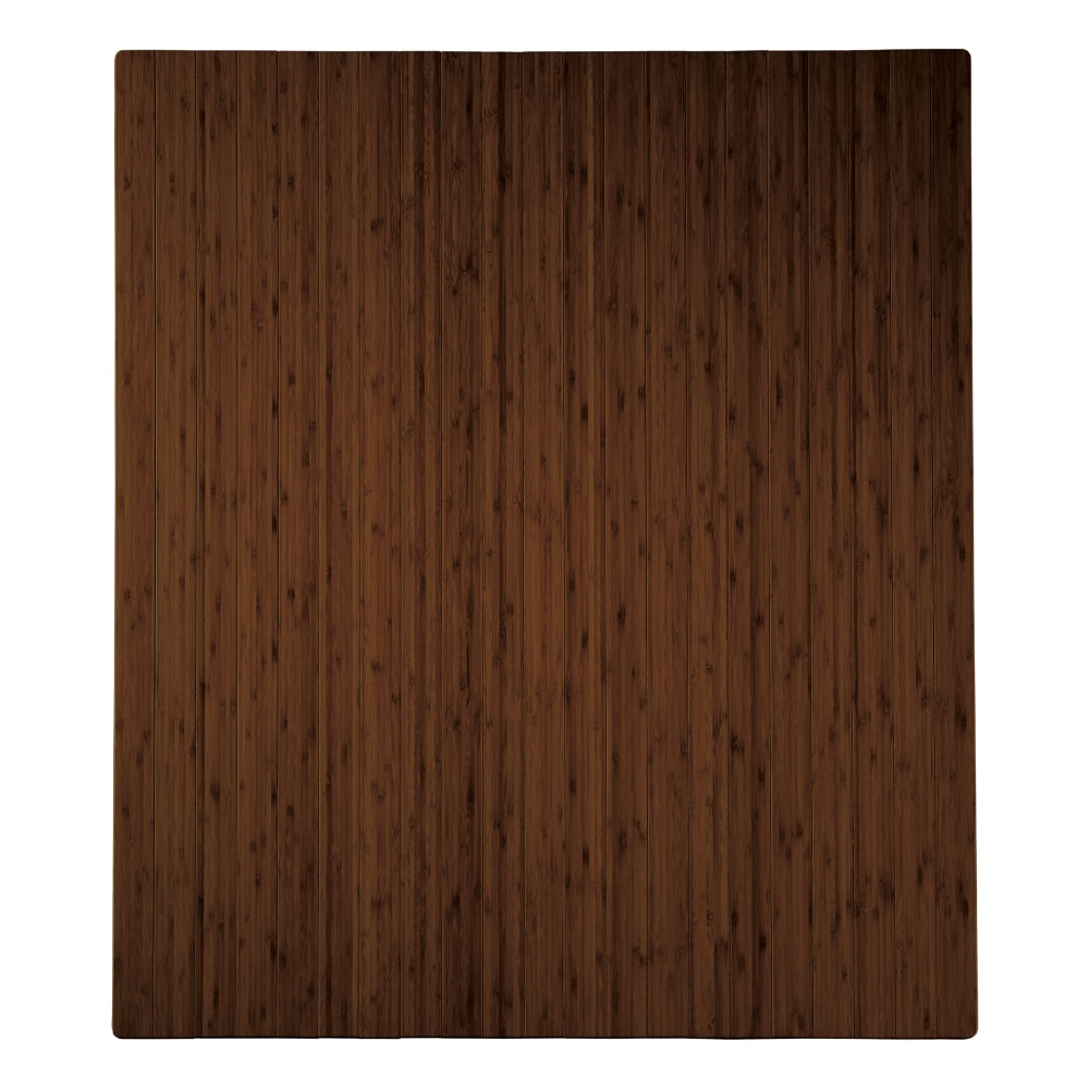 Realspace Bamboo Chair Mat, 42in x 48in, Brown