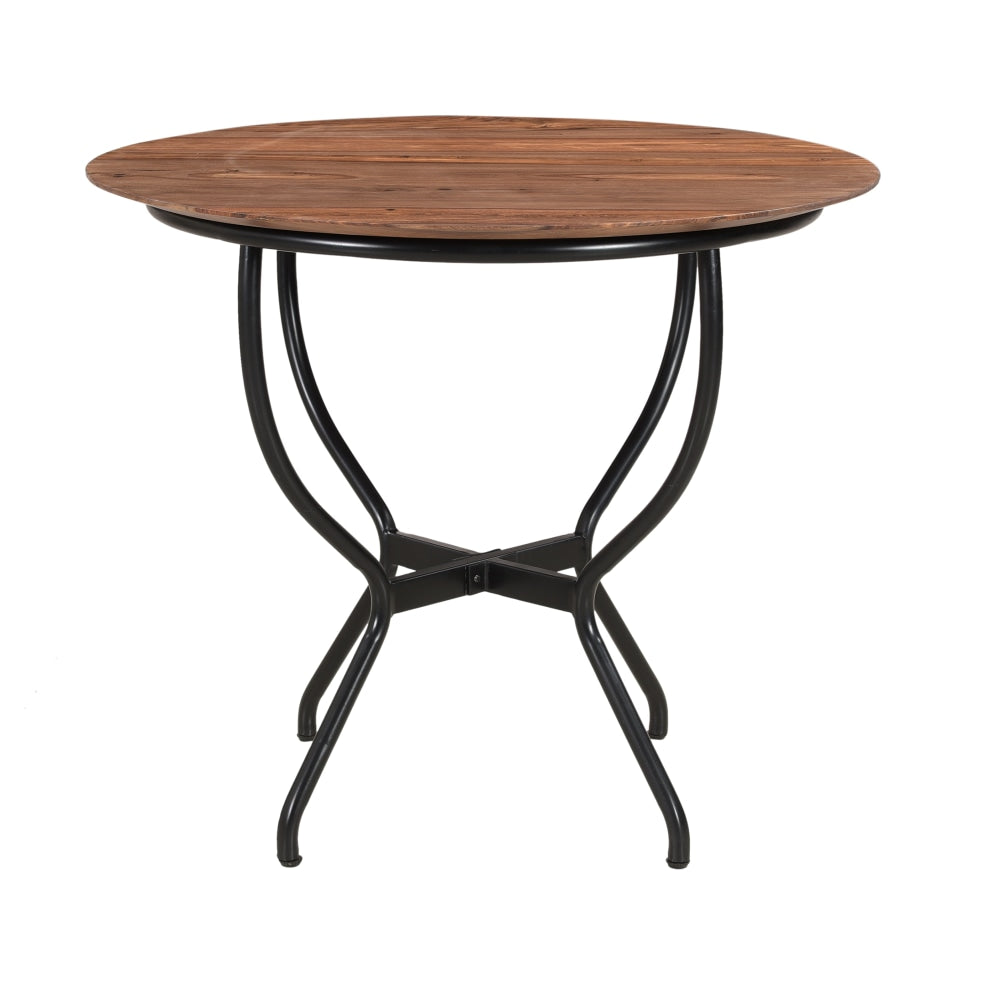 Coast to Coast Grove Round Dining Table, 30inH x 36inW x 36inD, Brownstone Nut Brown