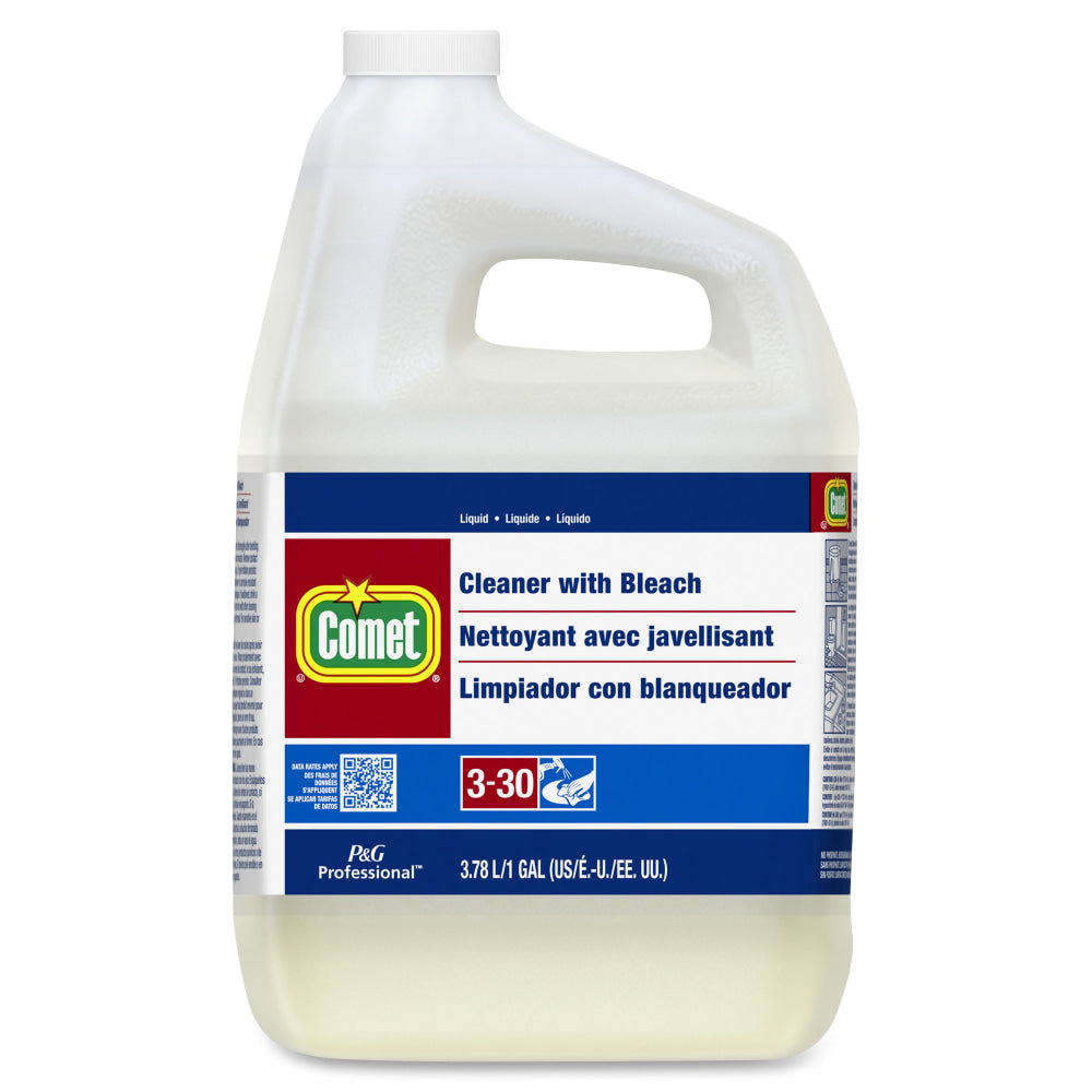 Comet Liquid Cleaner with Bleach - Liquid - 128 fl oz (4 quart) - 3 / Carton - Red