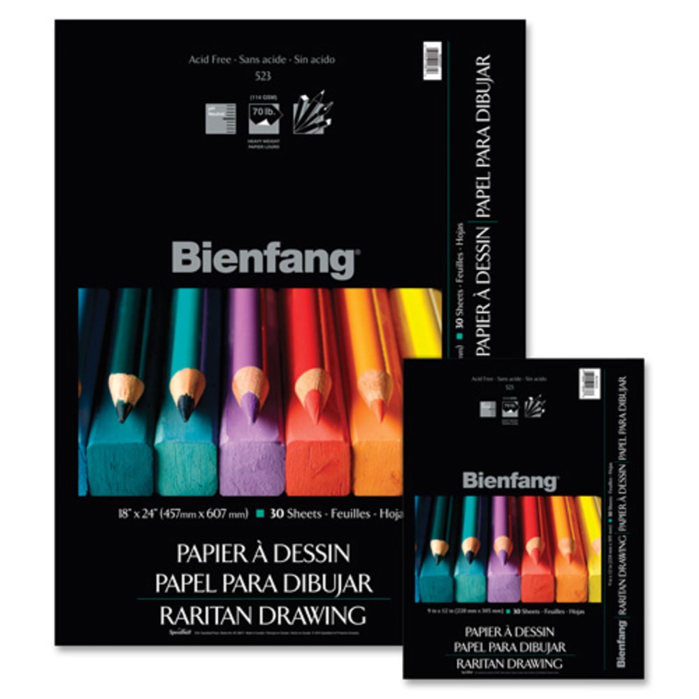 Bienfang Raritan Drawing Pad, 9in x 12in, 30 Sheets