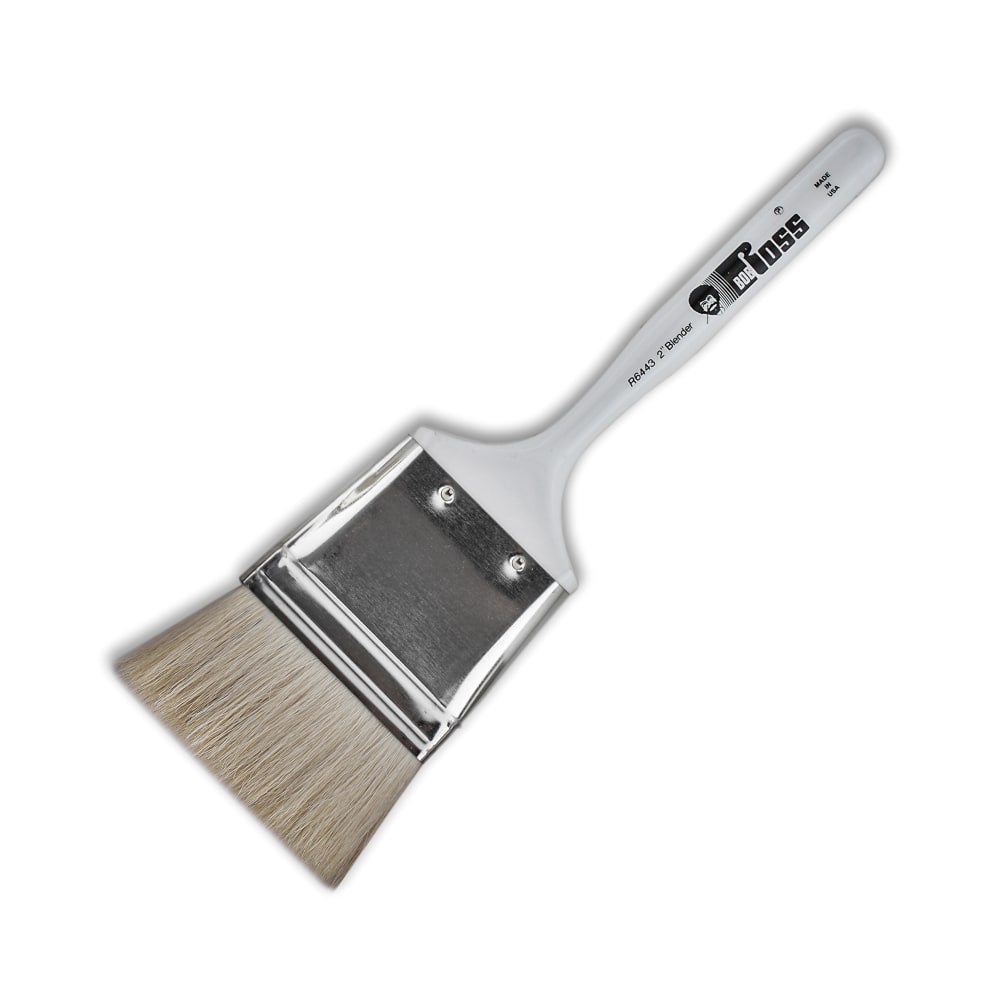 Bob Ross Paint Brush, 2in, Blender Bristle, White