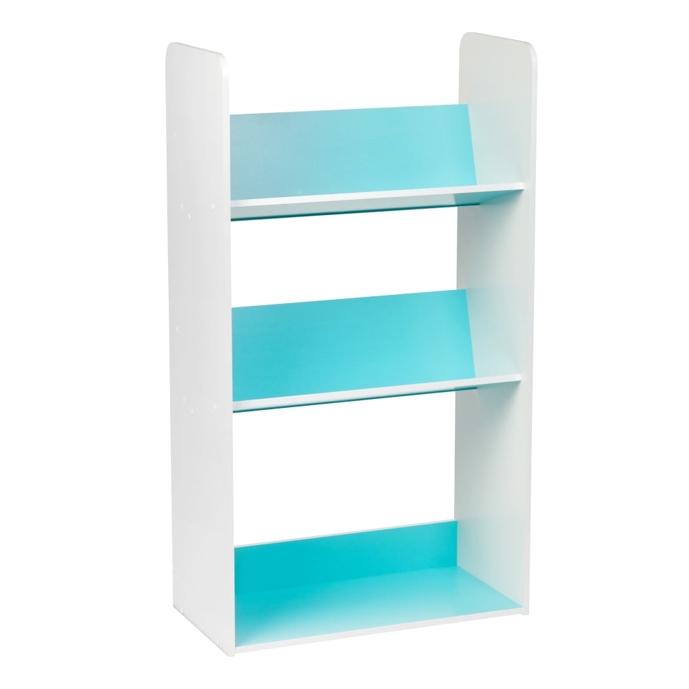 IRIS 2-Tier Storage Shelf With Footboard, Blue