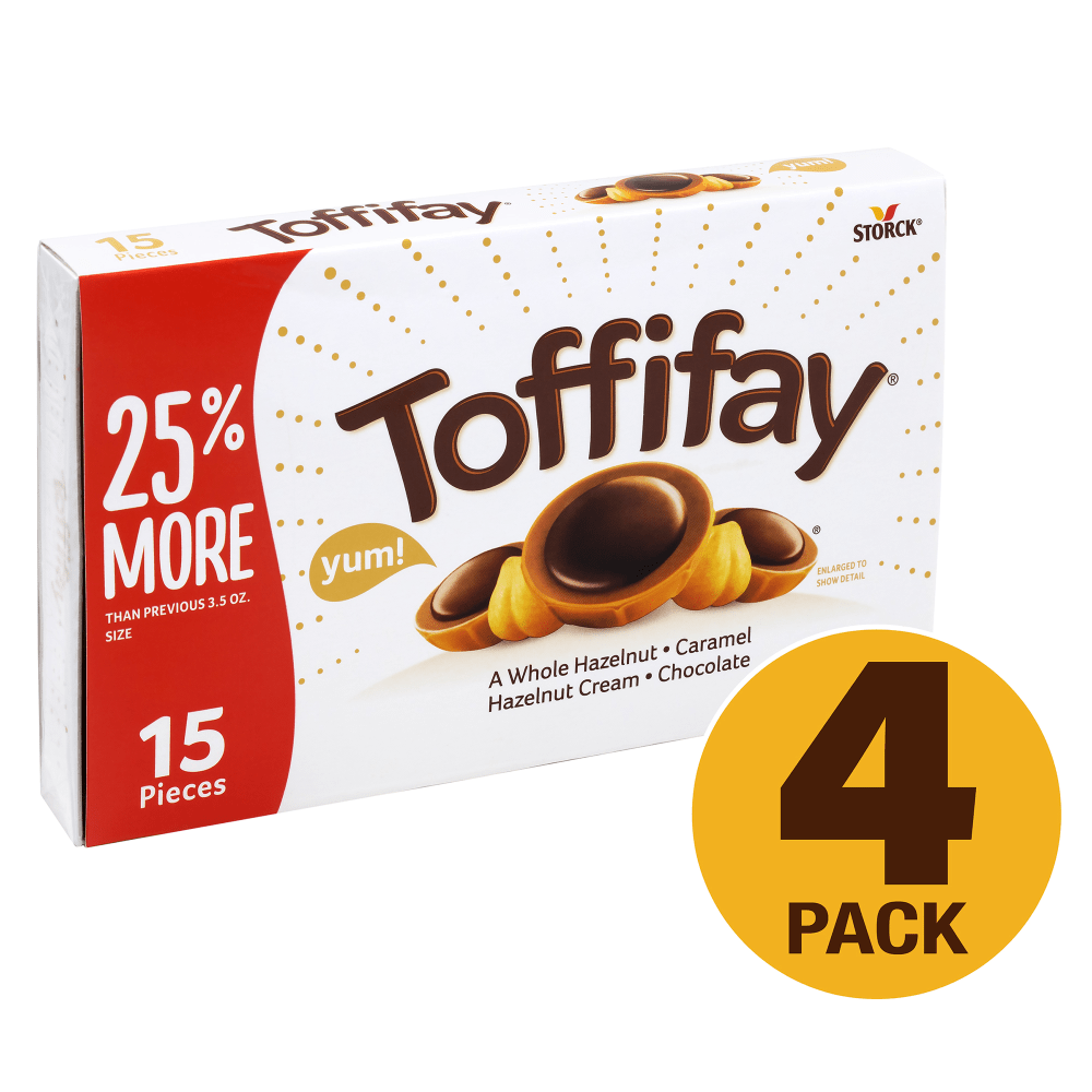 Storck Toffifay, 4.4 Oz, Pack Of 4 Boxes