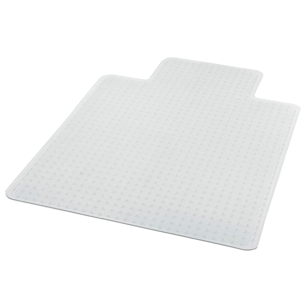 Deflecto Glass Clear Chair Mat, For Medium Pile Carpets, With Lip, 36in x 48in, Clear