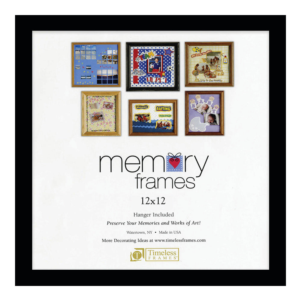 Timeless Frames Anna Memory Frame, 12in x 12in, Black