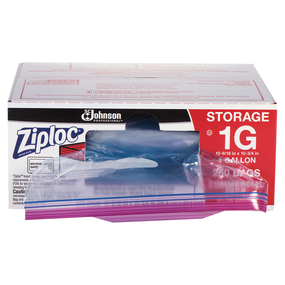 Ziploc Storage Bags, 1 Gallon, Box Of 250 Bags