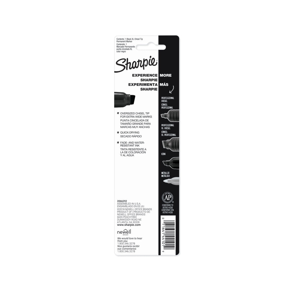 Sharpie Magnum Permanent Marker, Black, Carded Packaging