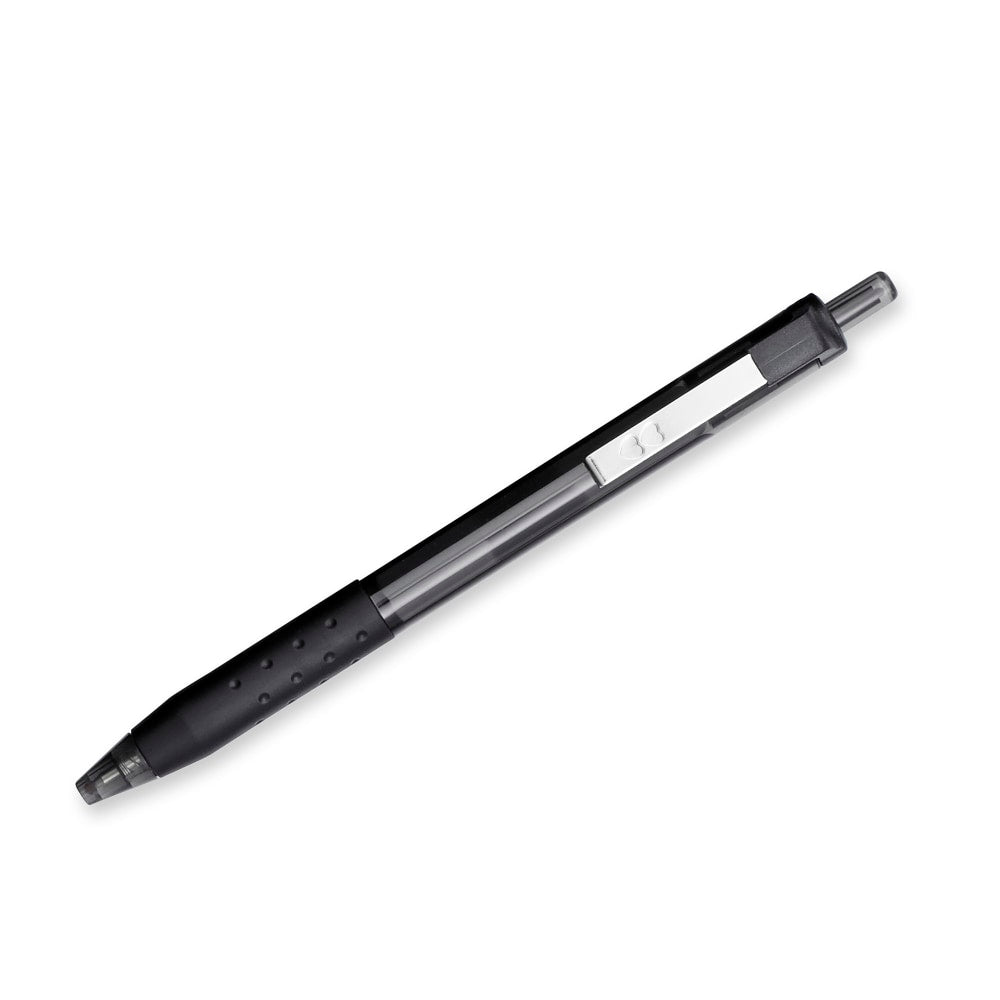 Paper Mate InkJoy 300 RT Retractable Pens, Medium Point, 1.0 mm, Translucent Black Barrels, Black Ink, Pack Of 12