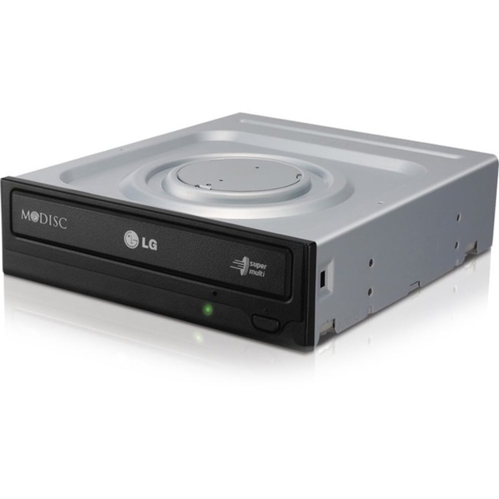 LG GH24NSC0 DVD-Writer - 1 x Retail Pack - Black - DVD-RAM/±R/±RW Support - 48x CD Read/48x CD Write/24x CD Rewrite - 16x DVD Read/24x DVD Write/8x DVD Rewrite - Double-layer Media Supported - SATA - 5.25in - 1/2H