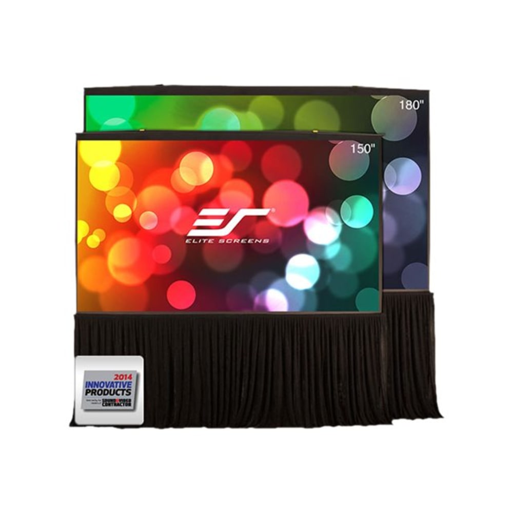 Elite Screens QuickStand 5-Second Series QS150HD - Projection screen - 150in (150 in) - 16:9 - MaxWhite FG - black