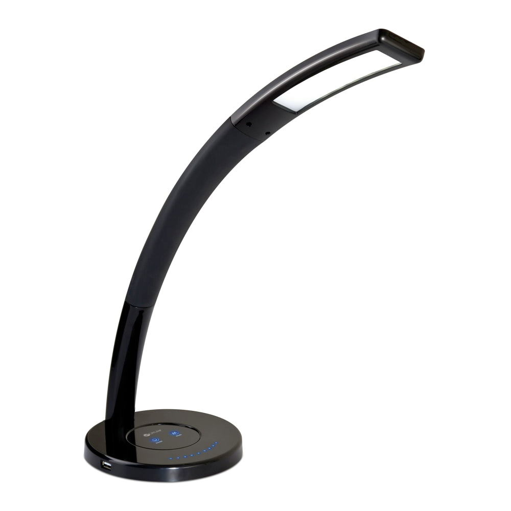 OttLite Cobra LED Desk Lamp, Adjustable Height, 23-3/4inH, Black