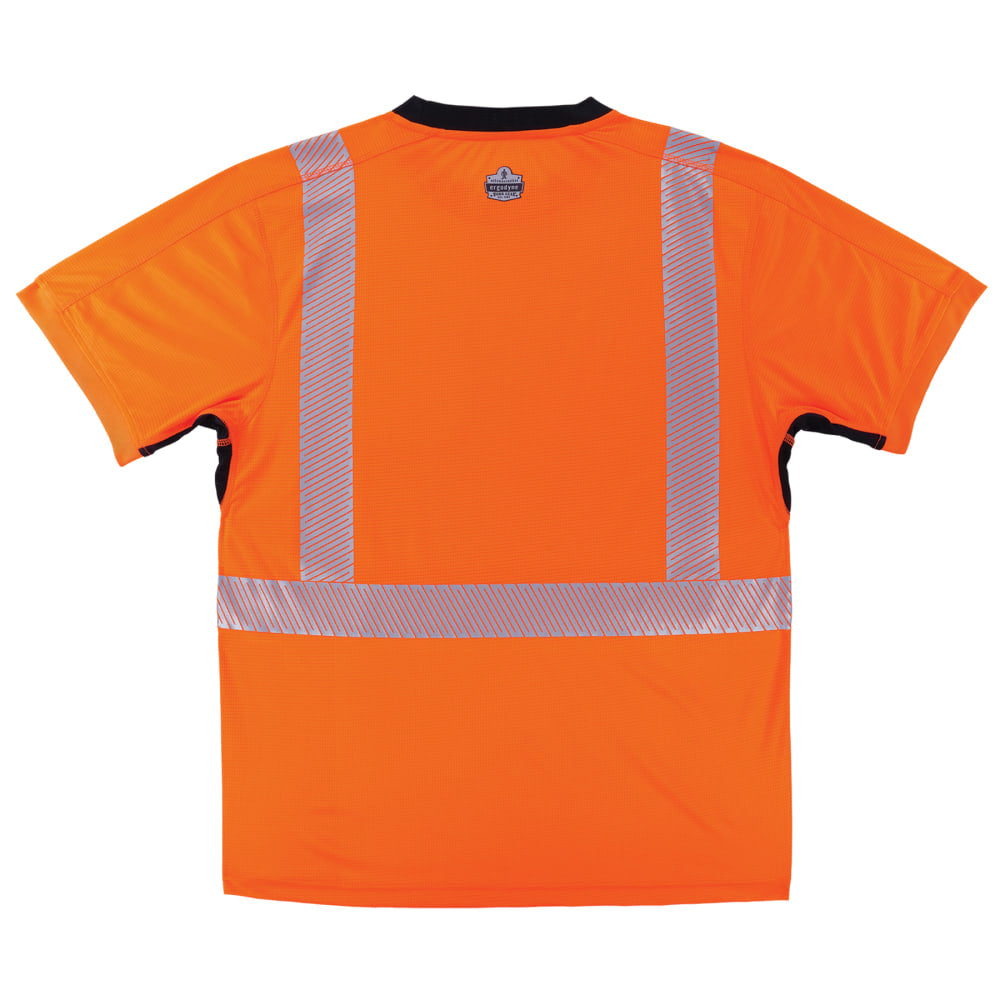 Ergodyne GloWear 8283BK Lightweight Performance Hi-Vis T-Shirt, Medium, Orange