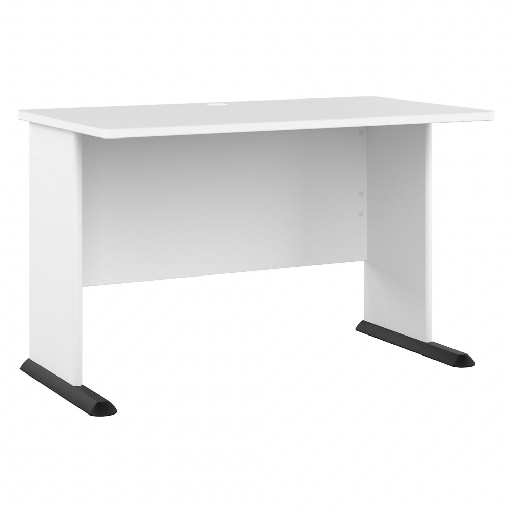 Bush Business Furniture Studio A 48inW Gaming Computer Desk, White, Standard Delivery