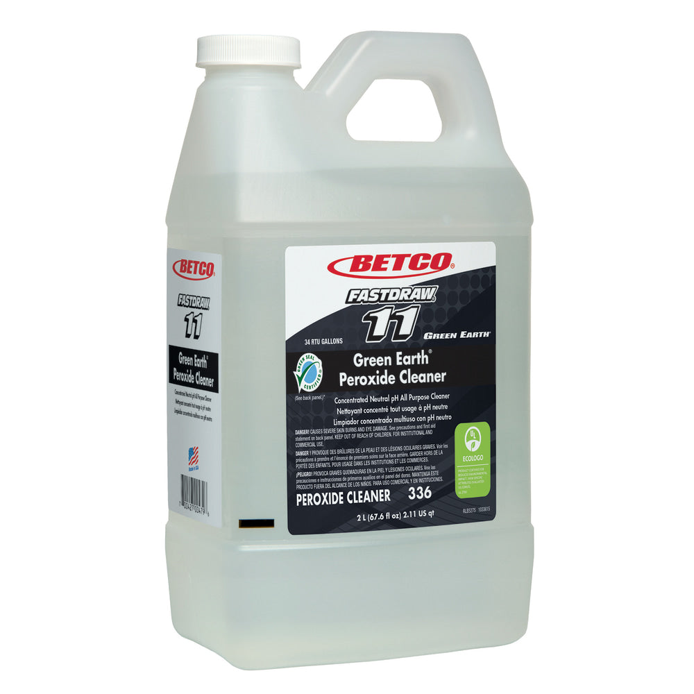 Betco Green Earth Peroxide Cleaner, Fresh Mint Scent, 67.6 Oz Bottle, Case Of 4