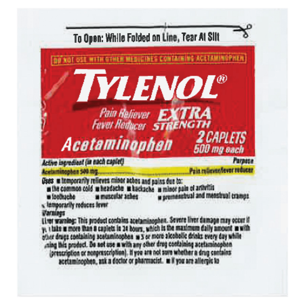 Lil Drugstore Single-dose Tylenol Extra Strength Capsules, Refill Box Of 30