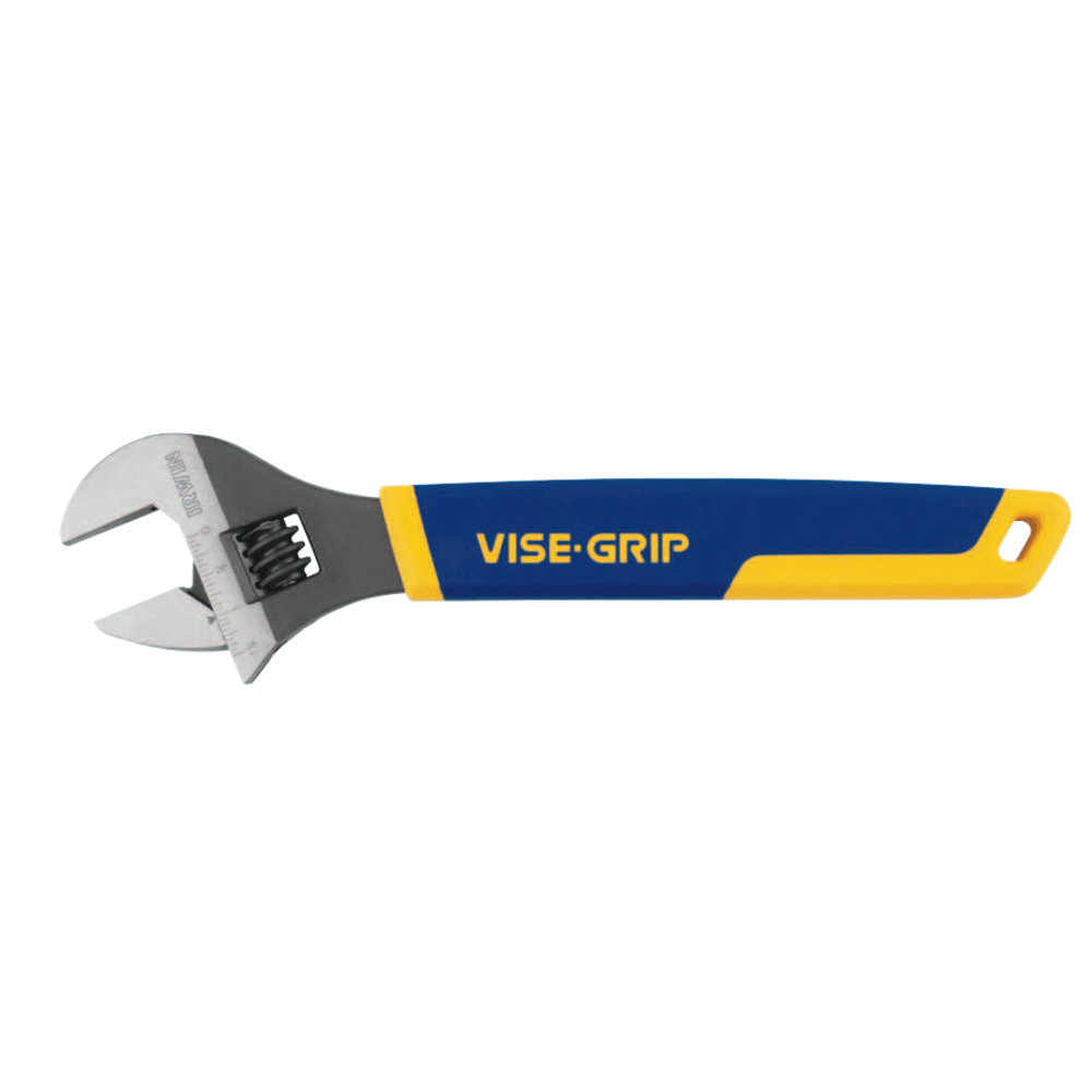 Vise-Grip Adjustable Wrenches, 12 in Long, 1-1/2 in Opening, Chrome