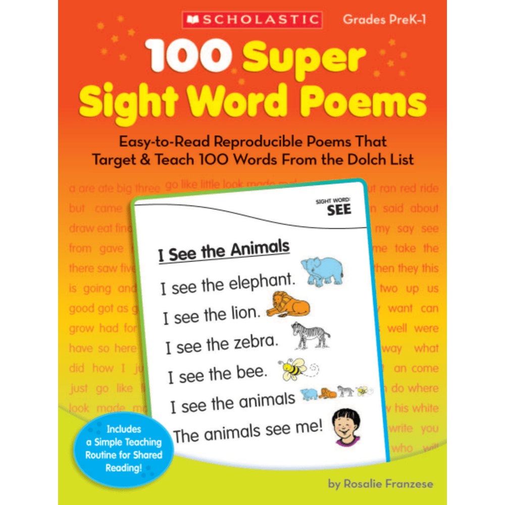 Scholastic 100 Super Sight Word Poems