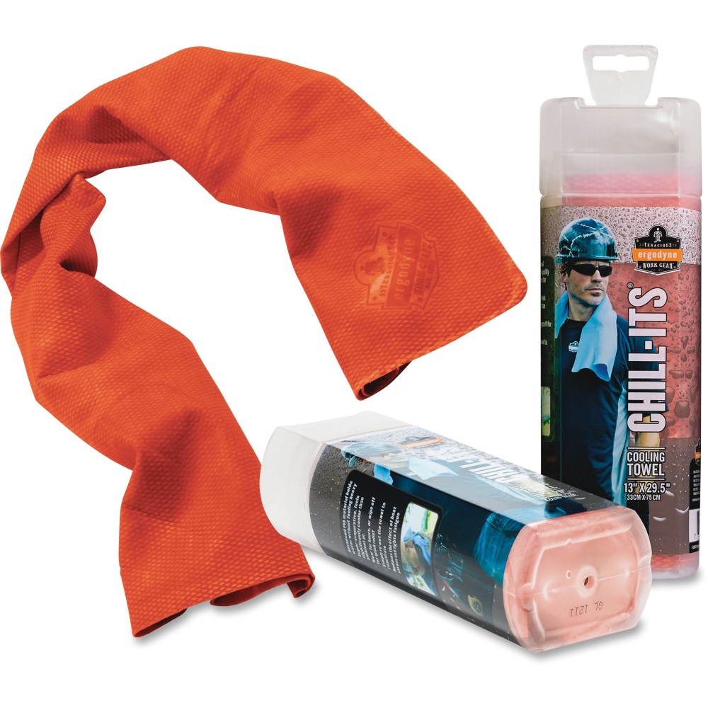 Ergodyne Chill-Its 6602  Orange Evaporative Cooling Towel