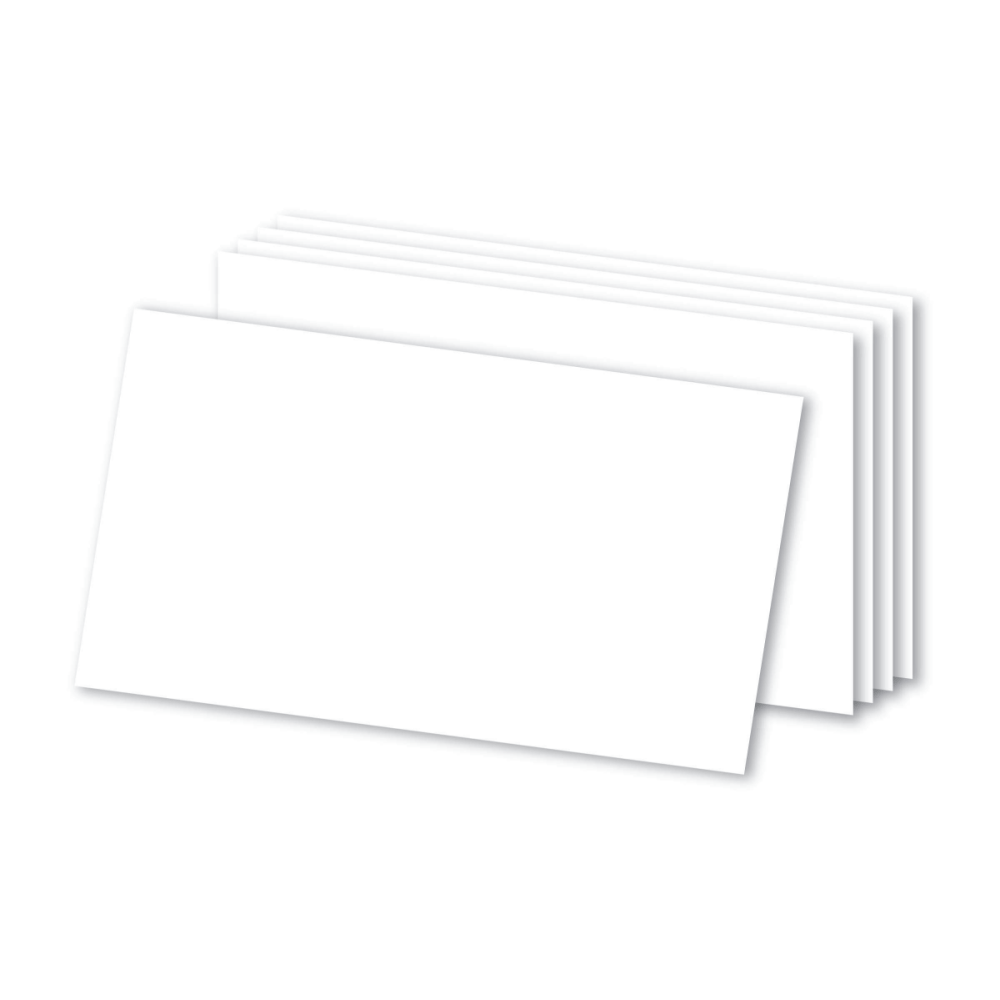 Office Depot Brand Blank Index Cards, 3in x 5in, White, Pack Of 500