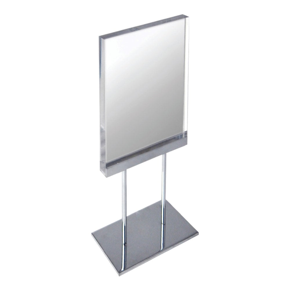 Azar Displays Elite Series Acrylic Vertical Block Countertop Sign Holder, 11inH x 8-1/2inW, Clear