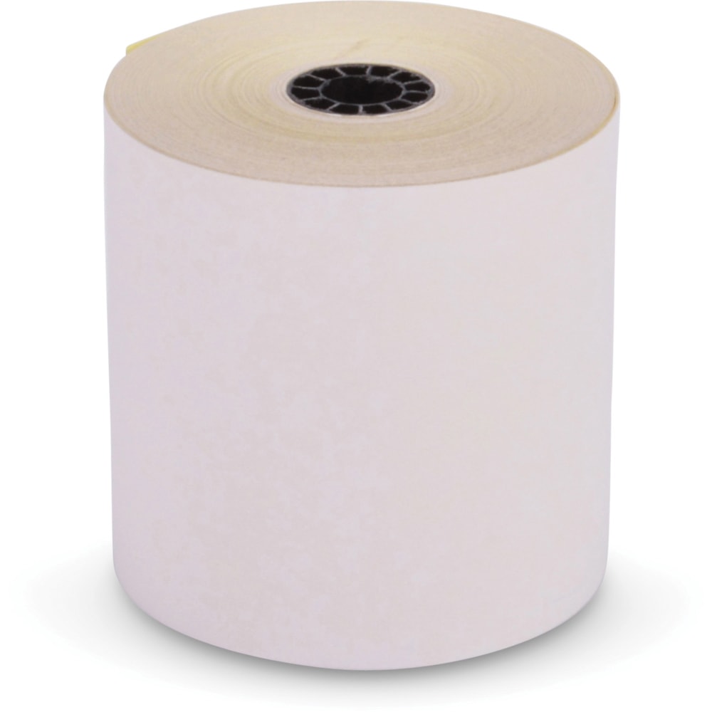 ICONEX Carbonless POS Paper Roll, 3in x 90ft, Case Of 10 Rolls