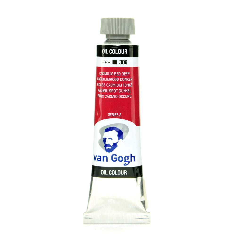 Van Gogh Oil Colors, 1.35 Oz, Cadmium Red Deep, Pack Of 2