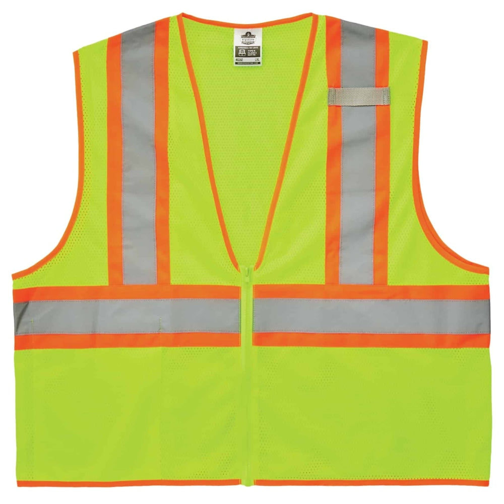 Ergodyne GloWear Safety Vest, Economy 2-Tone, Type-R Class 2, X-Small, Lime, 8229Z