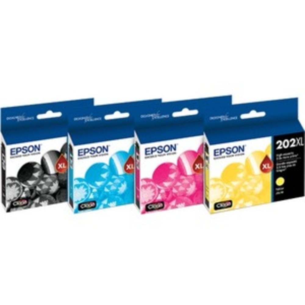 Epson 202XL Claria Cyan High-Yield Ink Cartridge, T202XL220-S