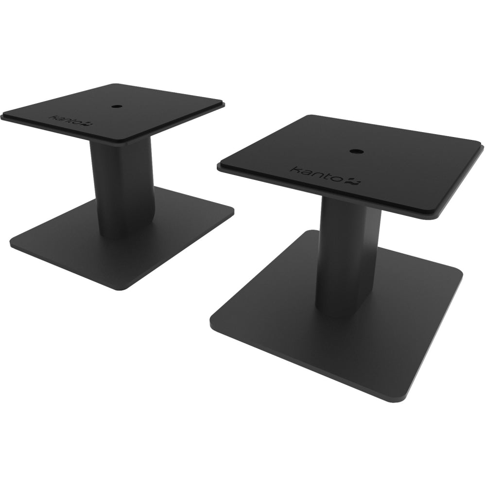 Kanto SP6HD 6 Inch Universal Desktop Speaker Stand - Black (Pair) - 60 lb Load Capacity - 6in Height x 7in Width x 8.5in Depth - Desktop - Steel, Foam - Black