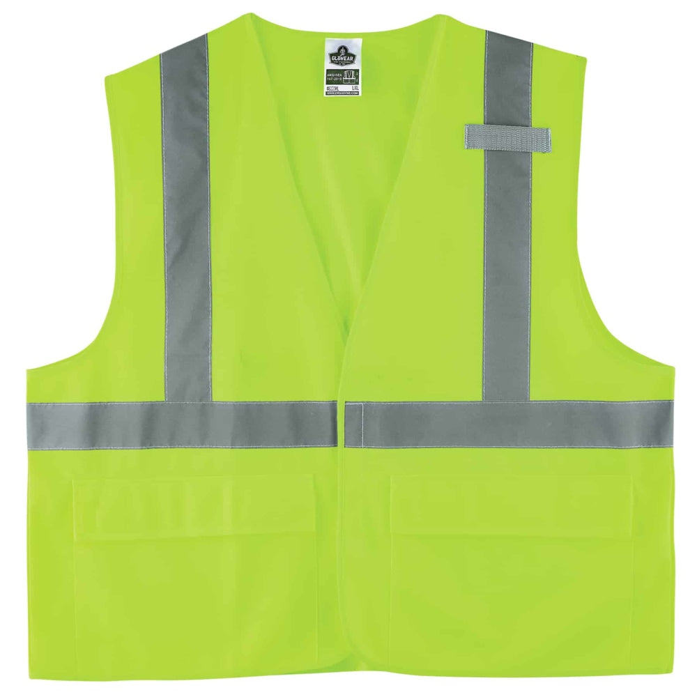 Ergodyne GloWear Safety Vest, 8225HL, Type R Class 2, 2X/3X, Lime