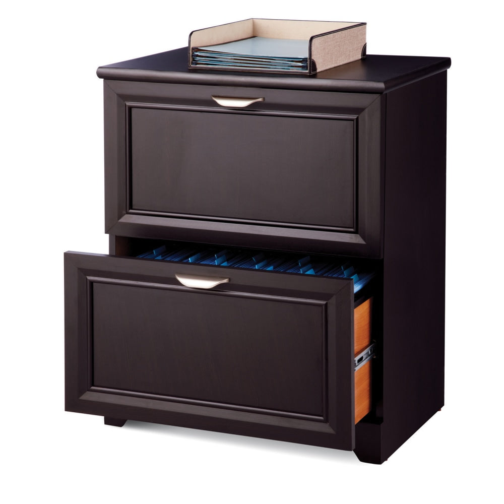 Realspace Magellan 23-1/2inW x 16-9/16inD Lateral 2-Drawer File Cabinet, Espresso