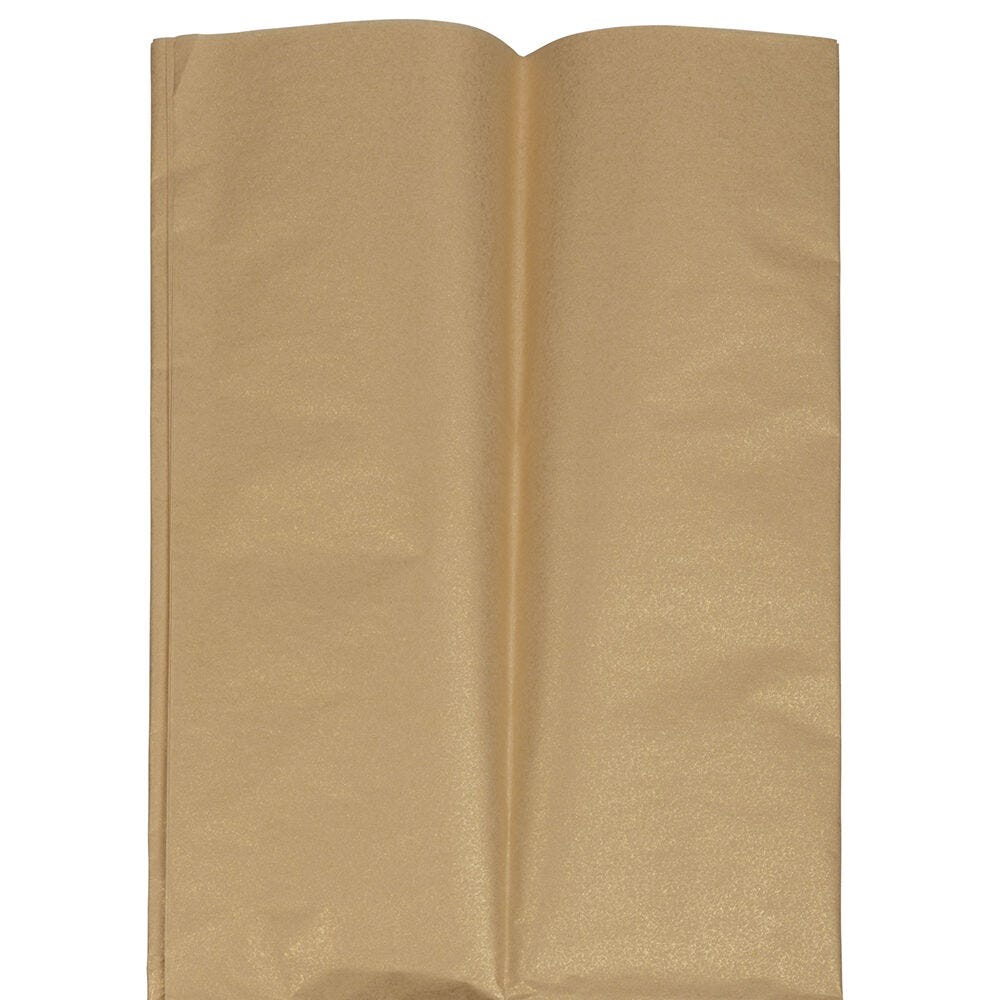 JAM Paper Tissue Paper, 26inH x 20inW x 1/8inD, Gold, Pack Of 10 Sheets