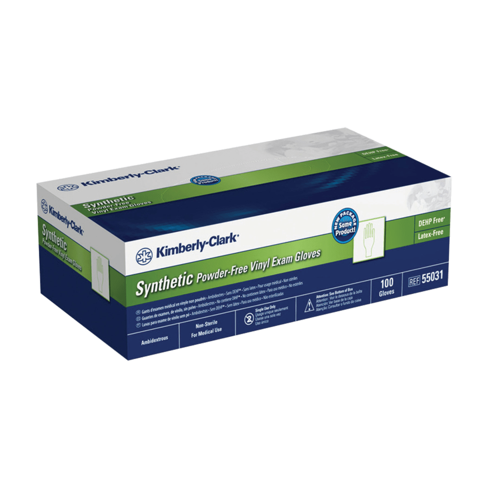 Kimberly-Clark Safeskin Powder-Free Exam Gloves, Extra-Large, Clear, Box Of 90