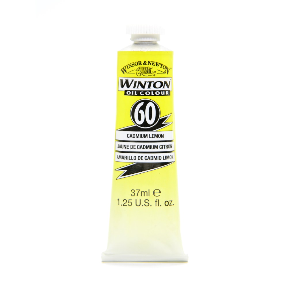 Winsor & Newton Winton Oil Colors, 37 mL, Cadmium Lemon, Pack Of 2